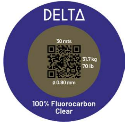Fluorocarbono IGFA Class de Delta 0,80 mm 30 mts 77 lbs